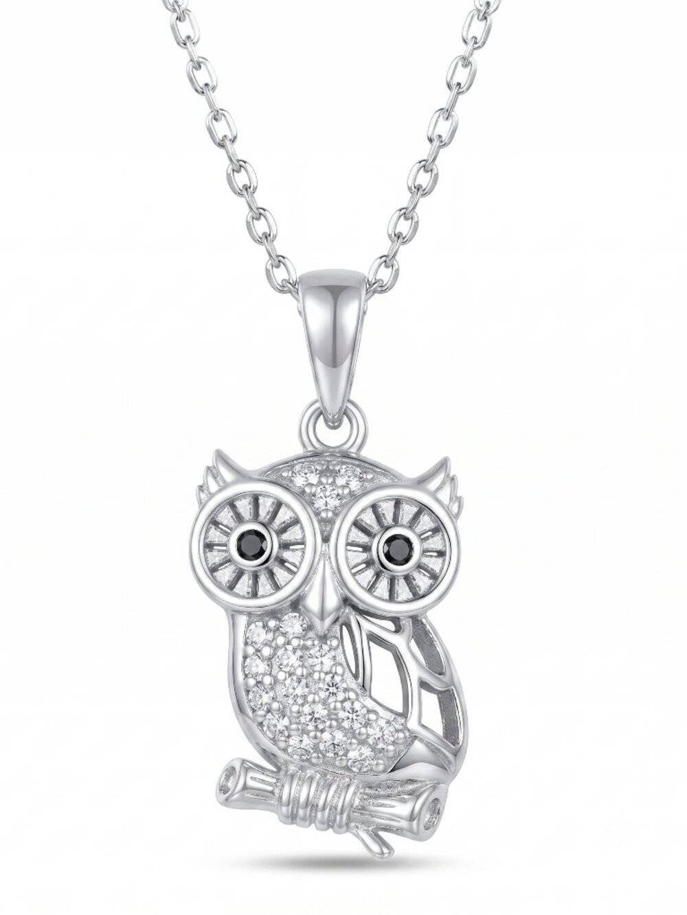 Owl Necklace - 925 Sterling Silver Charmed Aroma Fall Nature 2020